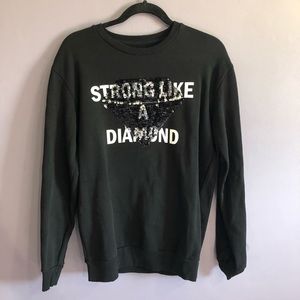 Zara sequin pull over sweater